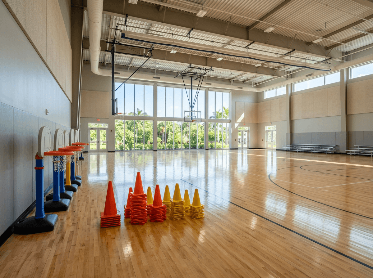 Indoor recreation gym used for Lil Stars Sports classes